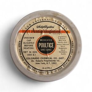 Vintage Antiphlogistine Medicated Poultice Dressing Colorado Chemical Co.